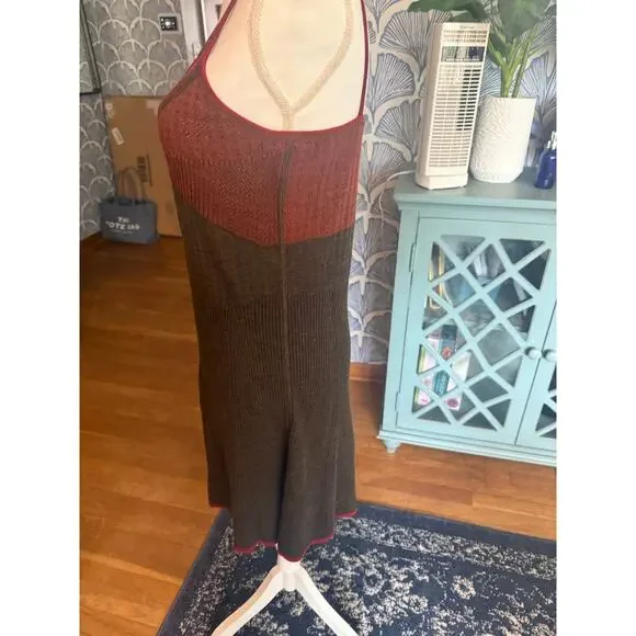 Marc Jacobs Pointelle Knit Dress 2021 Warm Tones Tank Dress Sz. M - Picture 8 of 10